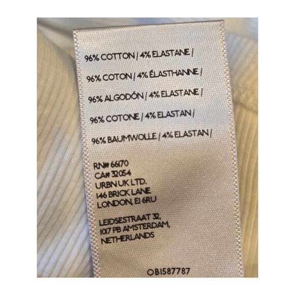 Maeve Anthropologie Ribbed Cropped Long Sleeve Crewneck Casual Top Large - Picture 7 of 7